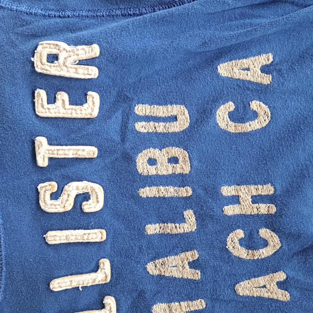 Y2K Hollister Malibu Beach 100% Cotton Long Sleeve Tee Unisex Soft Distressed - Picture 4 of 9